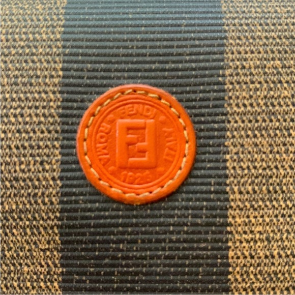 Fendi Pequín Brown and Black Stripes Coin Wallet - Picture 3 of 6